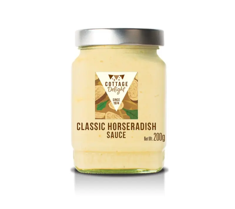 Classic Horseradish Sauce von Cottage Delight (200 g Glas)