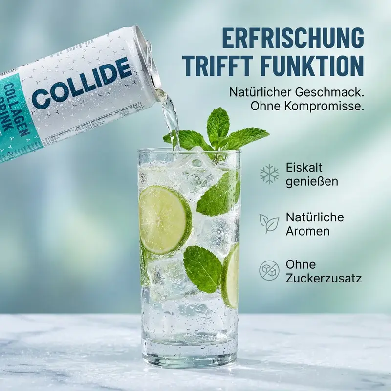 Collide Collagen Drink Minze-Limette, 24x250ml