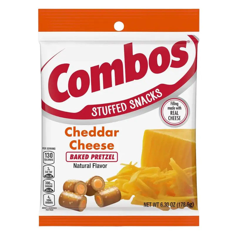 Combos Cheddar Cheese Pretzel Big Pack, Brezel mit Cheddar im Maxi-Format