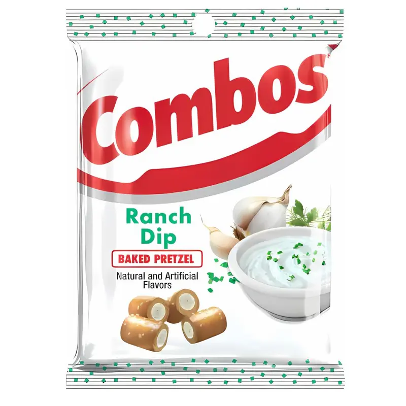 Combos Ranch Dip, mit Knoblauch-Ranch-Dip gefüllte Brezeln 178g
