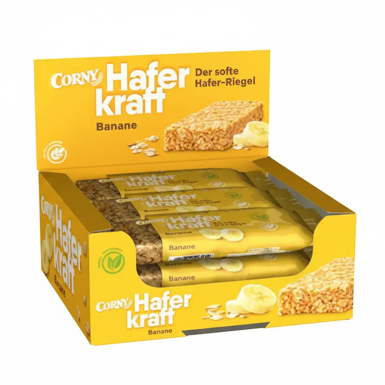 Corny Haferkraft Banane Haferriegel 12 x 65g MHD