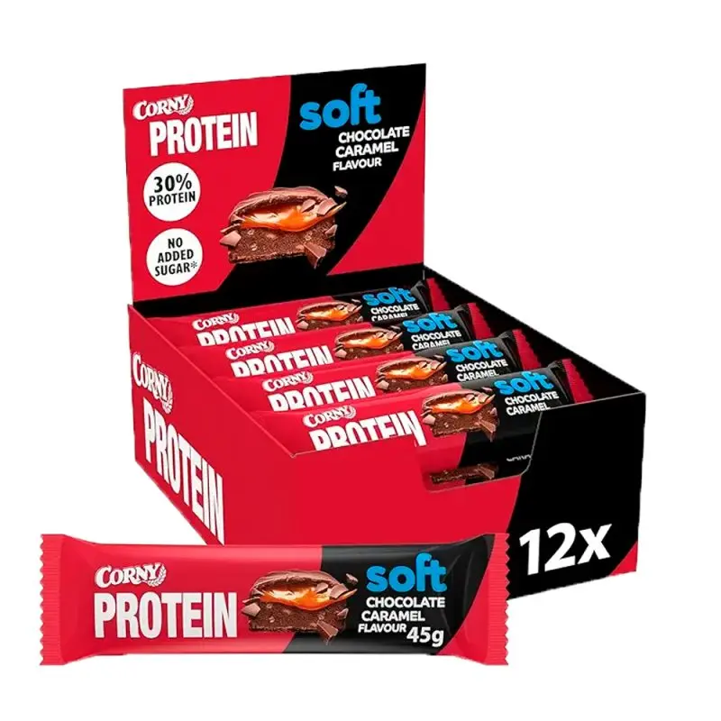 Corny Protein-Riegel Soft Chocolate Caramel 12 x 45g