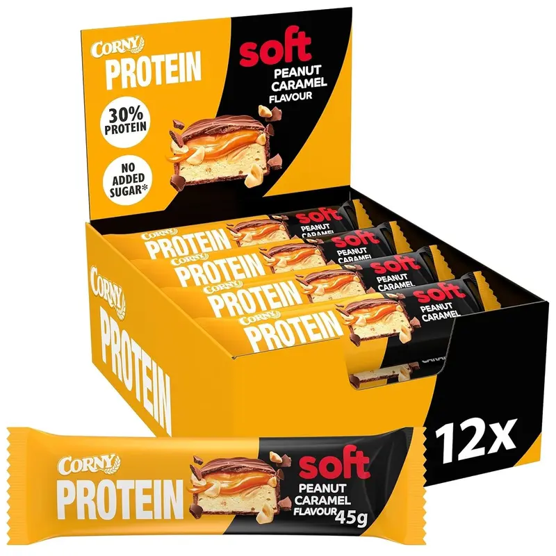 Corny Protein-Riegel Soft Peanut Caramel 12x45g