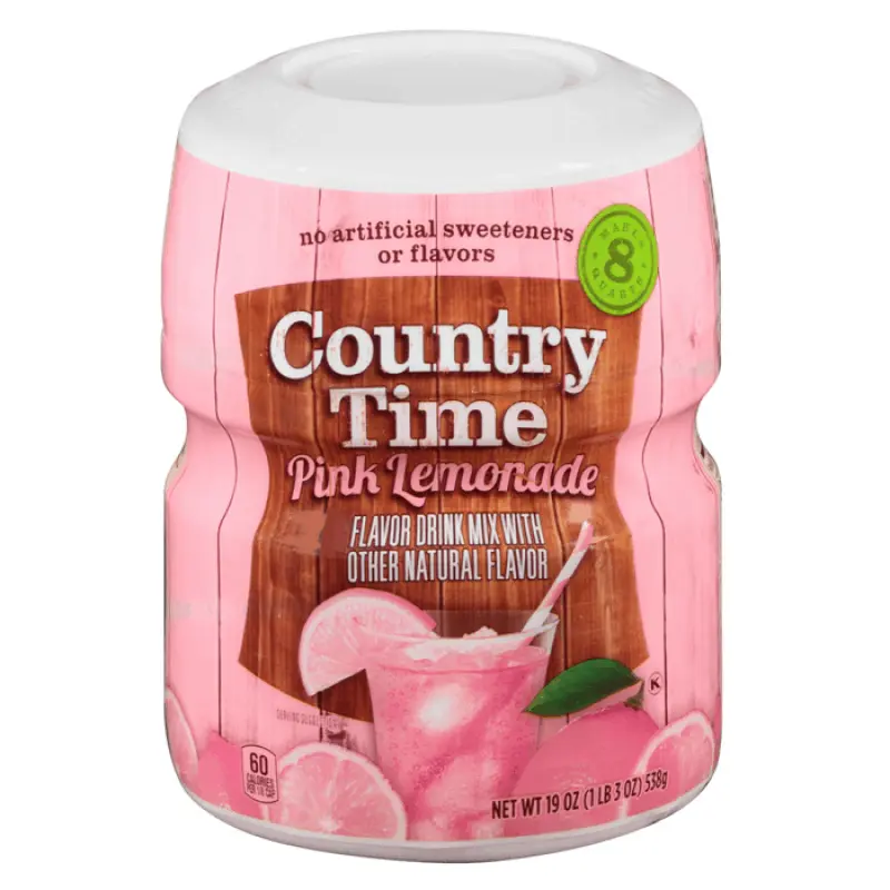 Country Time Pink Lemonade, Getränkepulver für rosa Limonade 538g