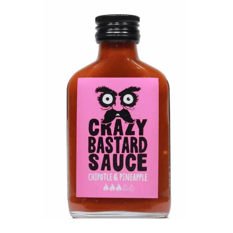 Crazy Bastard Sauce Chipotle & Pineapple, scharfe Chipotle- und Ananas-Chilisauce, 100 ml