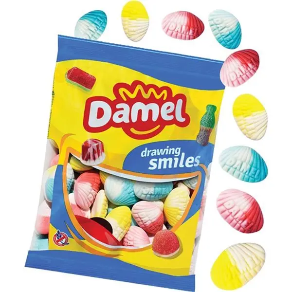 Damel Fruchtgummi Schaumzucker Clams 1kg