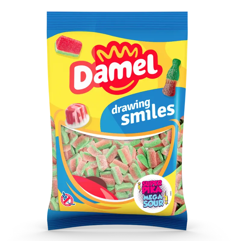 Damel Sauer Fruchtgummi Mega Sour Wassermelone 1kg
