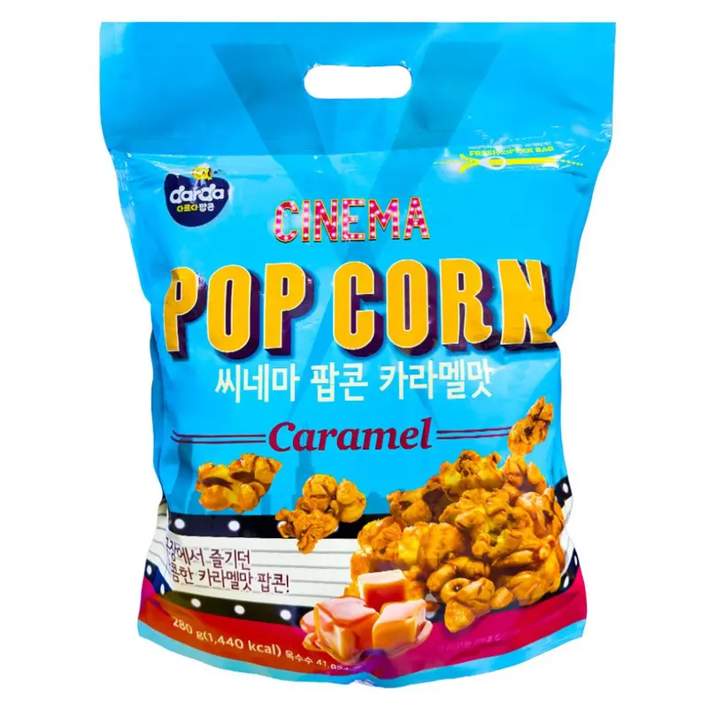 Darda Cinema Pop Corn Caramel Big Pack, pop corn al gusto di caramello da 280g