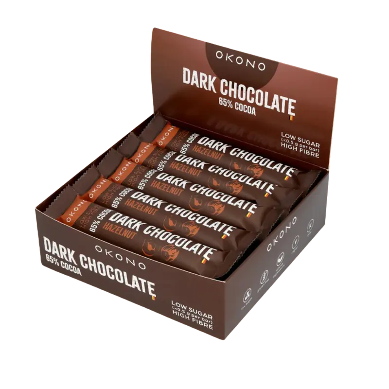 Dark Chocolate Hazelnut Schokoriegel | 20er Maxipack