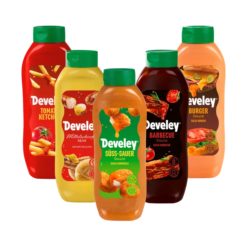 Develey Amateur - Vereins‑Saucen Vorratspaket (6x 875ml)