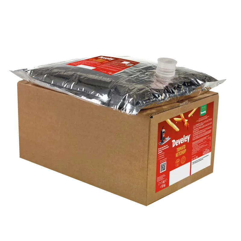 Develey Beutel für Saucenspender - Tomaten Ketchup - 2x 5 kg