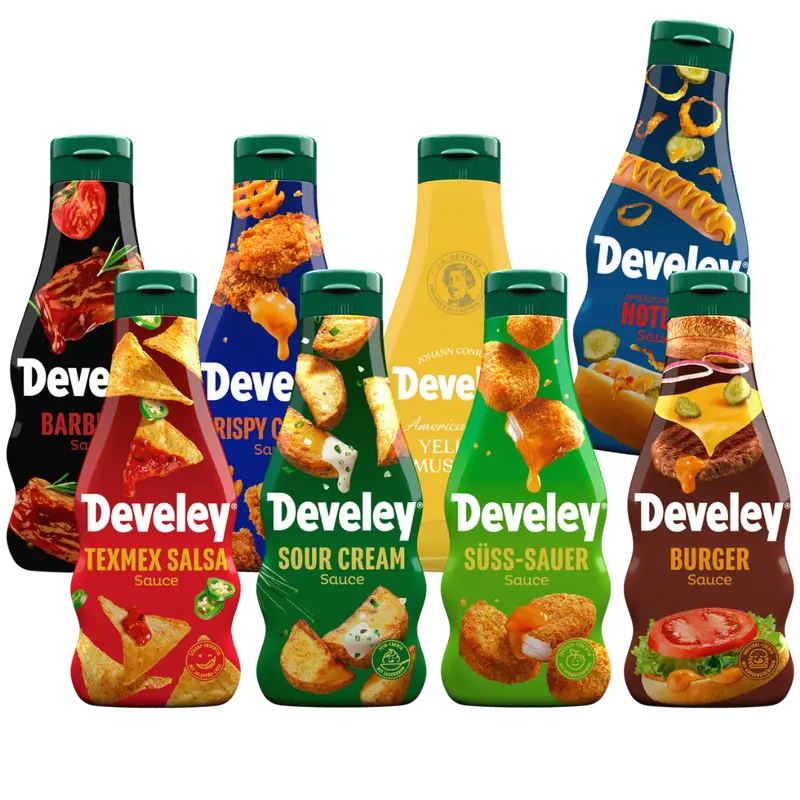 Develey Grill & Snack Pack (8 x 250 ml)