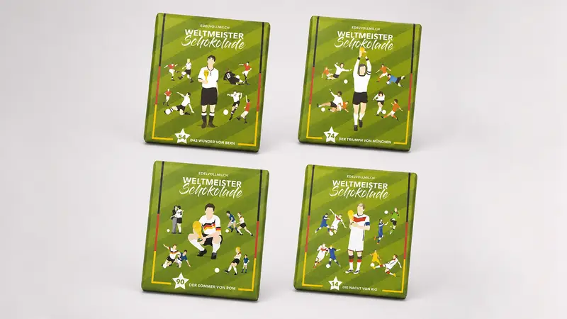 Die Weltmeister Schokolade – 4er Bundle