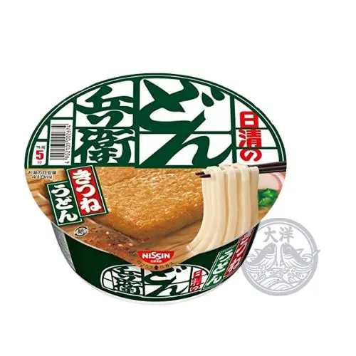 Donbe Kitsune Udon Cup (Udon Cup Noodles with Deep-Fried Tofu)