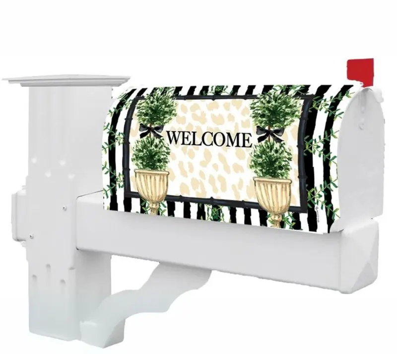 Double Topiary Mailbox Cover