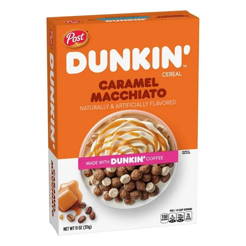 Dunkin' Cereal Caramel Macchiato, Getreideflocken mit Karamell- und Kaffeegeschmack, 311g