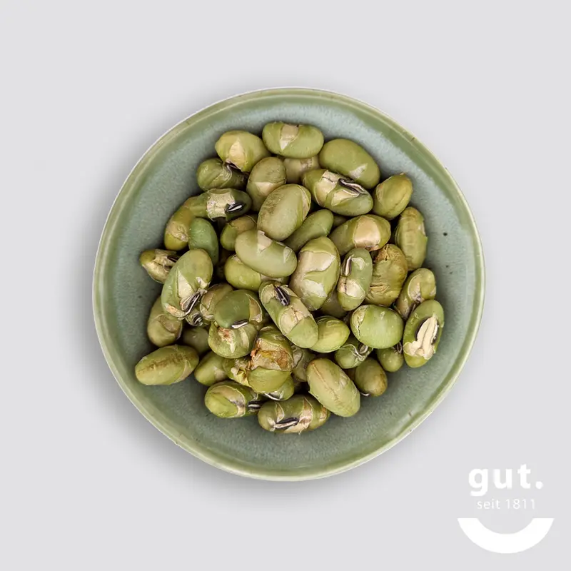 Edamame Bohnen geröstet und gesalzen