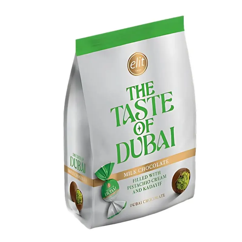 Elit Dubai Chokoballs, Milchschokolade mit Pistaziencreme und Kadayif, 96g