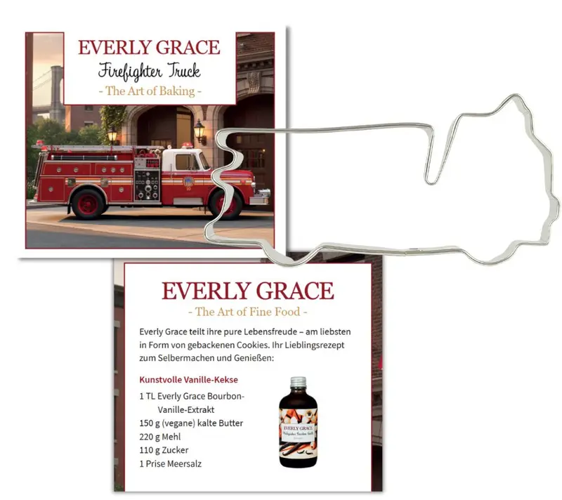 Everly Grace Keksausstecher Fire Truck New York