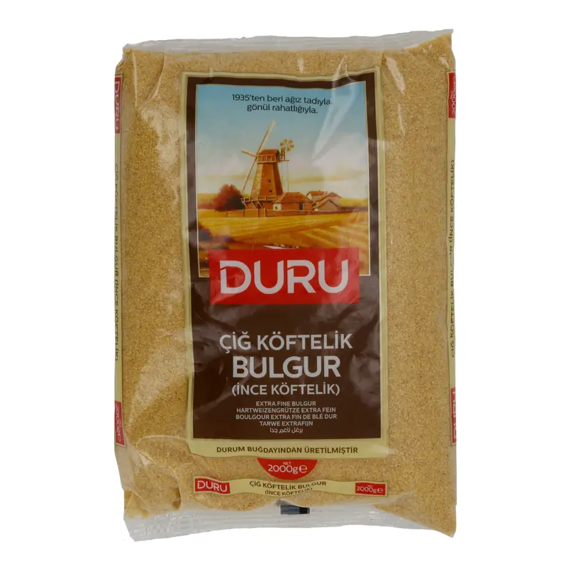 Extra feiner Bulgur Duru Çiğ Köftelik Bulgur | Getreide | für rohe Köfte | 2000 g