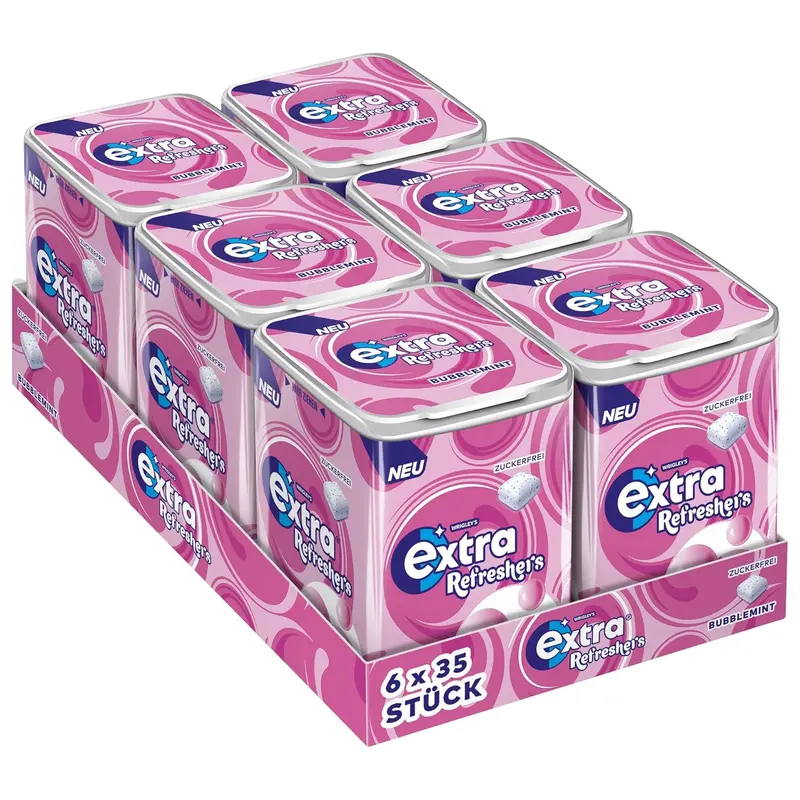 Extra Refreshers Bubblemint 6 x 35 Stk.