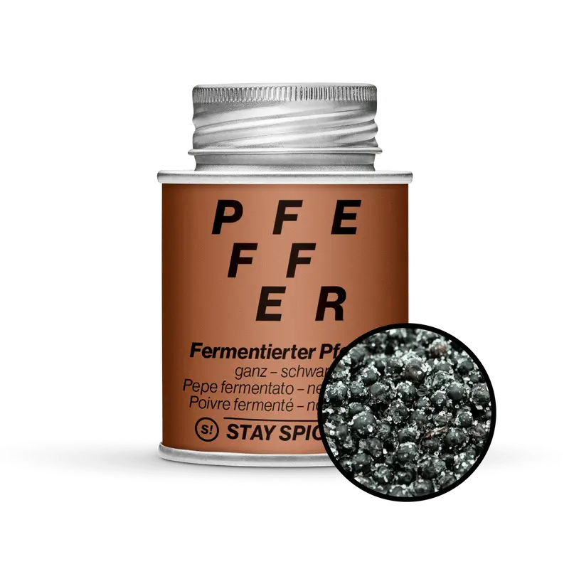 Fermentierter Pfeffer - schwarz ganz