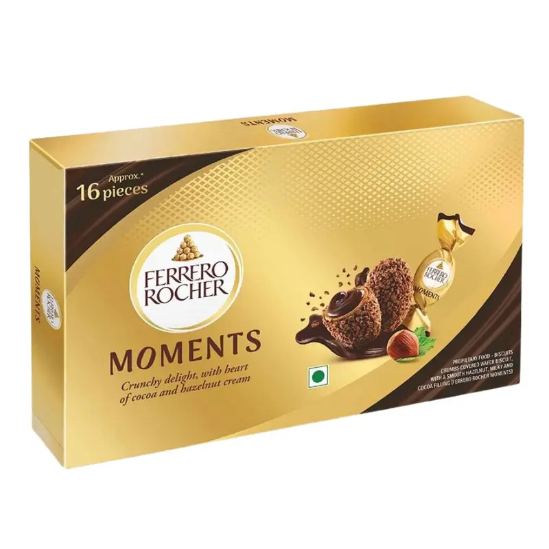 Ferrero Rocher Moments, knusprige Waffeleier gefüllt mit Haselnusscreme 93g