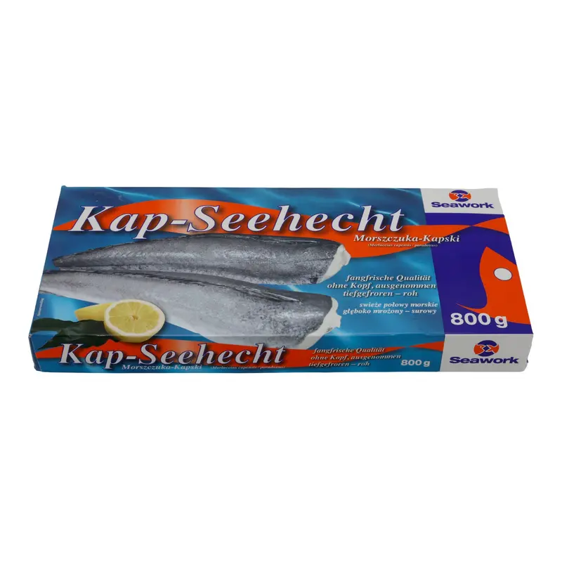 Fisch Seawork | Fisch | Kap-Seehecht, Tiefgefroren, ausgenommen, ohne Kopf | 800g