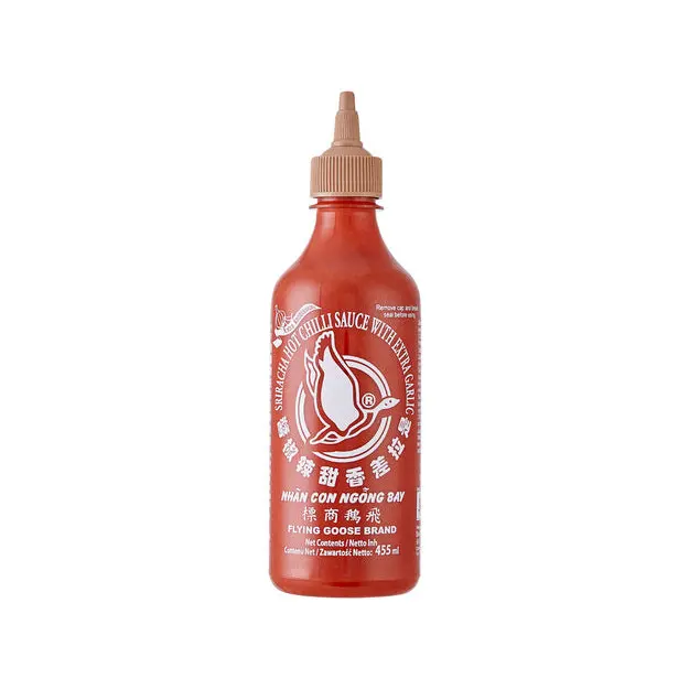 Flying Goose Sriracha Chilisauce mit Knoblauch 455ml