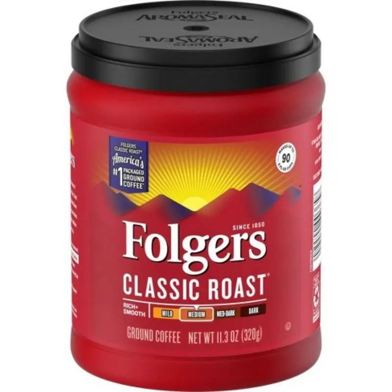 Folgers Classic Roast Coffee, 320g Dose Classic Roast Kaffee