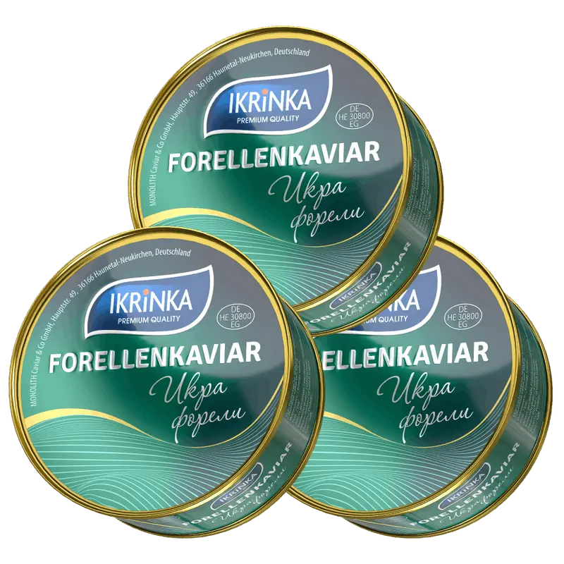 Forellenkaviar Set 3 x 300g