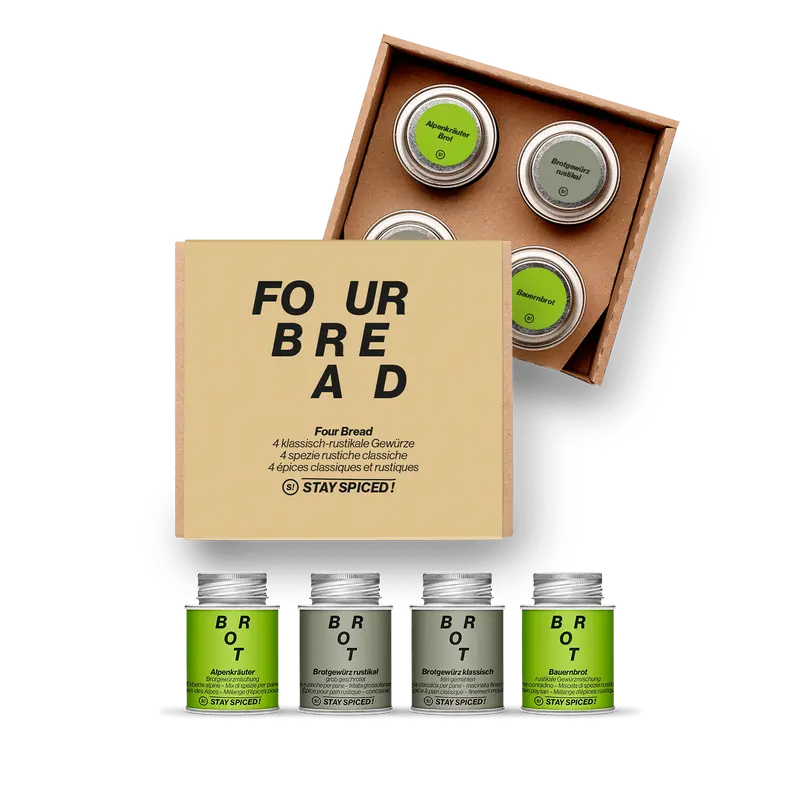 FOUR BREAD | Gewürze Set | 4er Geschenkbox
