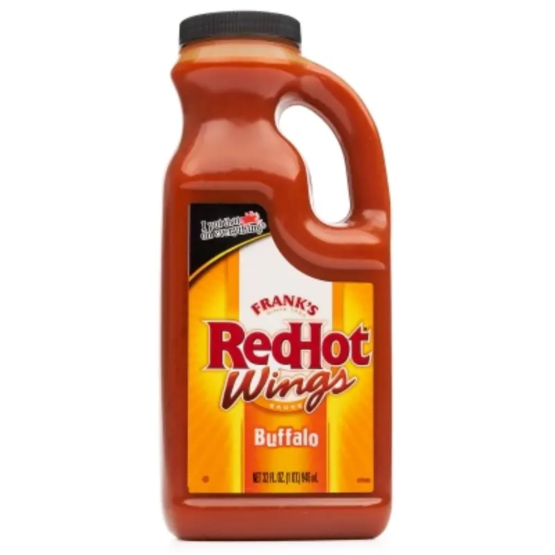 Frank's Red Hot Wing Sauce Buffalo, scharfe Soße mit Hähnchenflügelgeschmack, 946ml