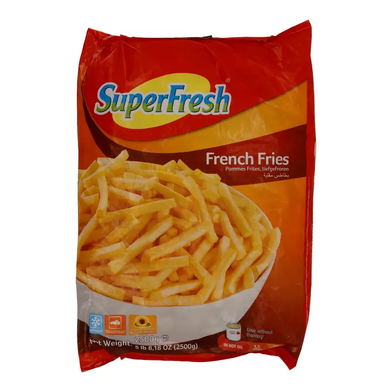 French Fries SuperFresh | Tiefgefrorene Pommes Frites | 2500 g