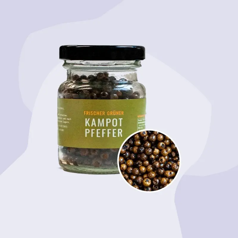 Frischer Grüner Kampot Pfeffer