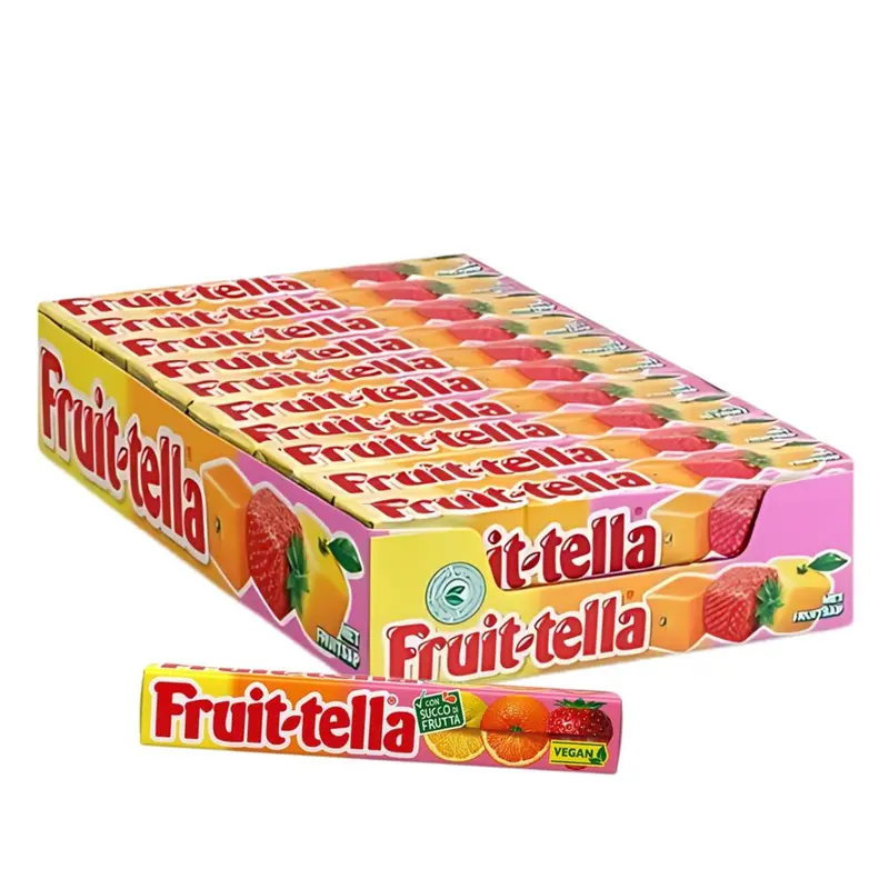 Fruittella Fruit Stick Vegan, vegane Fruchtgummibonbons 41g (Packung mit 20)