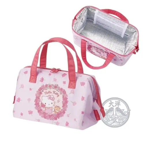 Gamaguchi-Gata Lunch Bag Hello Kitty Flower Wreath (Hello Kitty