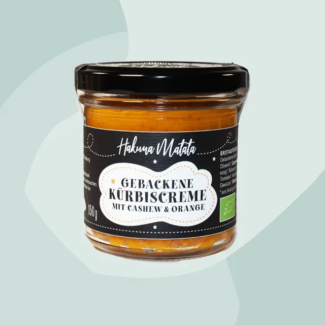 Gebackene Kürbiscreme mit Cashews & Orange