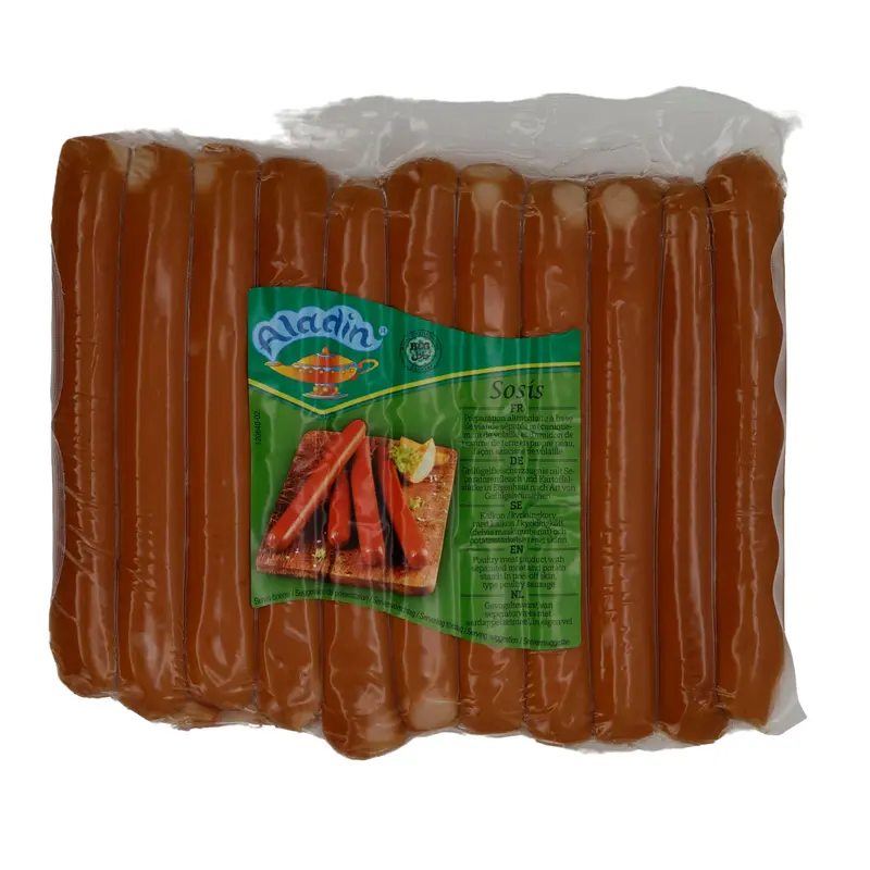 Geflügelwürstchen Aladin | Geflügel-Sosis | Halal, herzhaft | 1000g