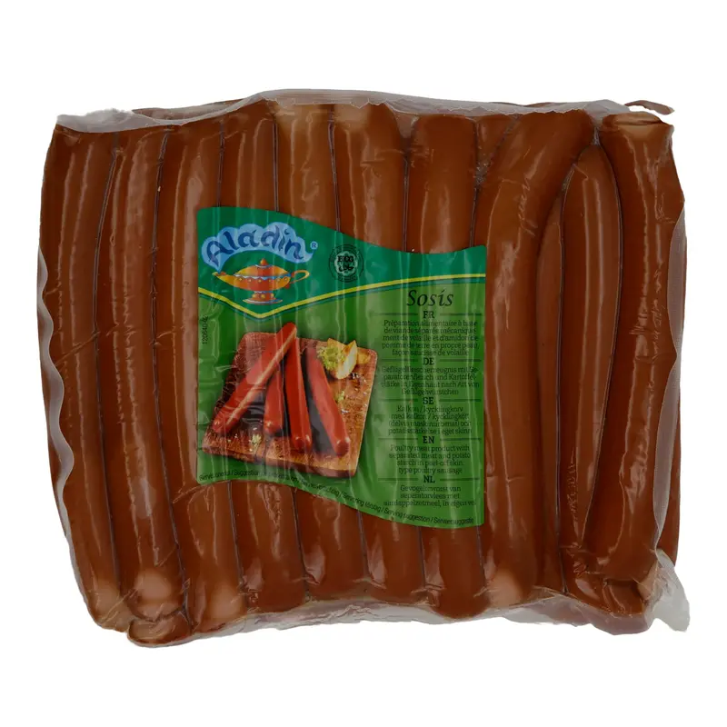 Geflügelwürstchen Aladin | Sosis | Würzig, vielseitig verwendbar | 1500g