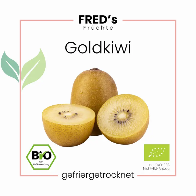 Gefriergetrocknete Bio Goldkiwi