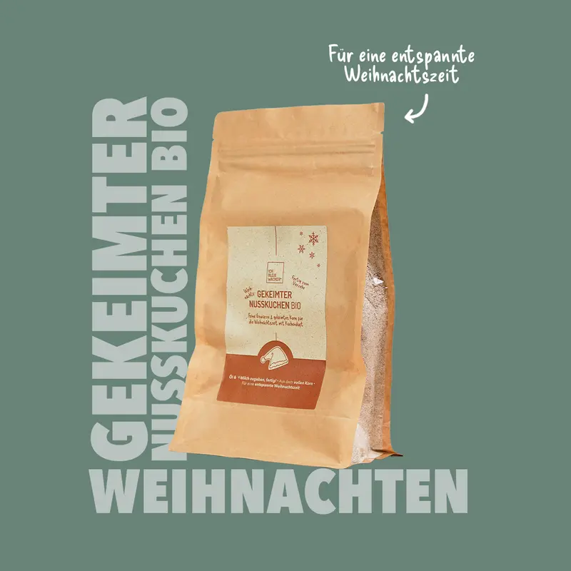 Gekeimter Weihnachts-Nusskuchen Bio, 750g