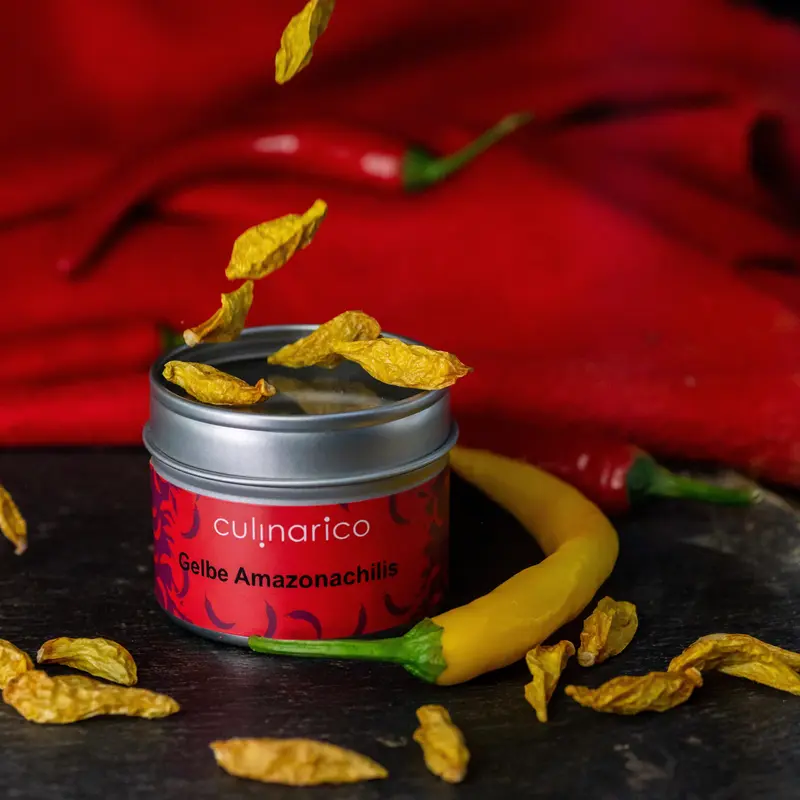 Gelbe Amazona Chilis ganz | Zitronen-Chili | 40.000 - 70.000 Scoville | süß & fruchtiger Geschmack