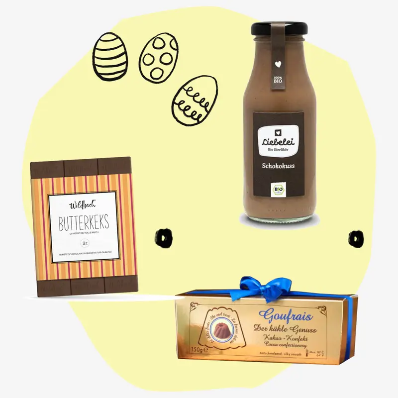 Geschenkbox Eierlikör - Schokolade pur