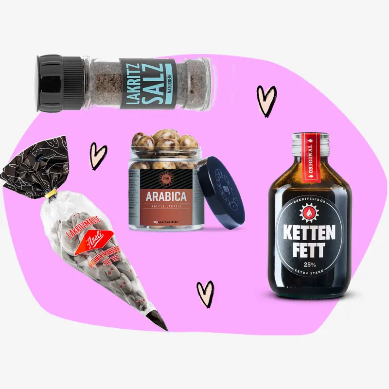 Geschenkbox Lakritz - mit Alkohol