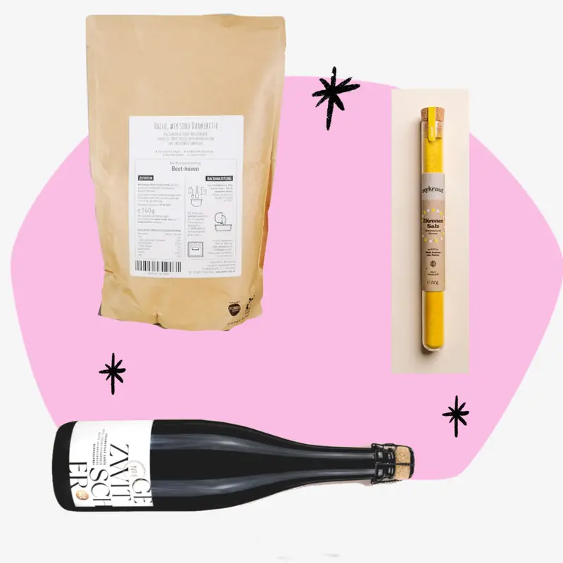 Geschenkbox zum Einzug - Brot & Salz & gar kein Alkohol