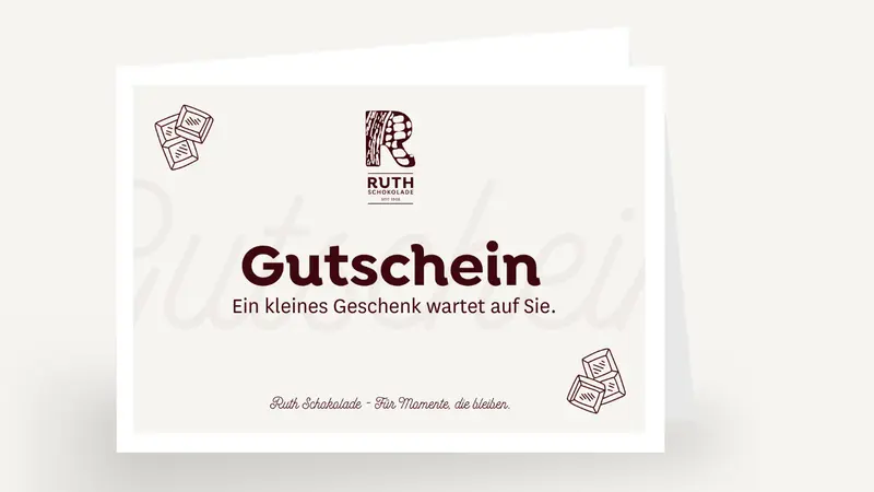 Geschenkgutschein – Ruth Schokolade