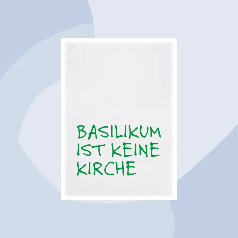Geschirrtuch mit Aufdruck