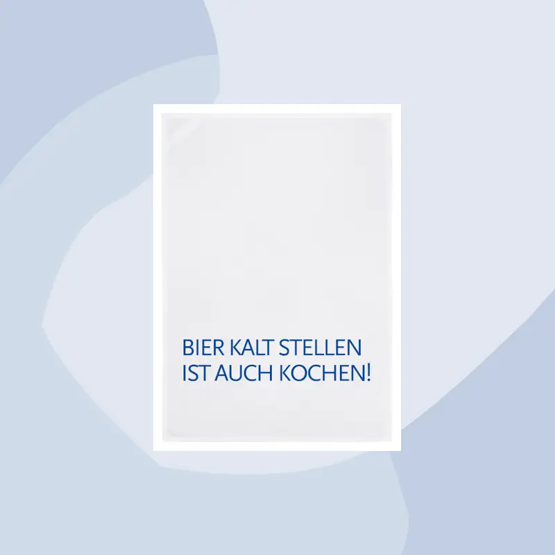 Geschirrtuch mit Aufdruck