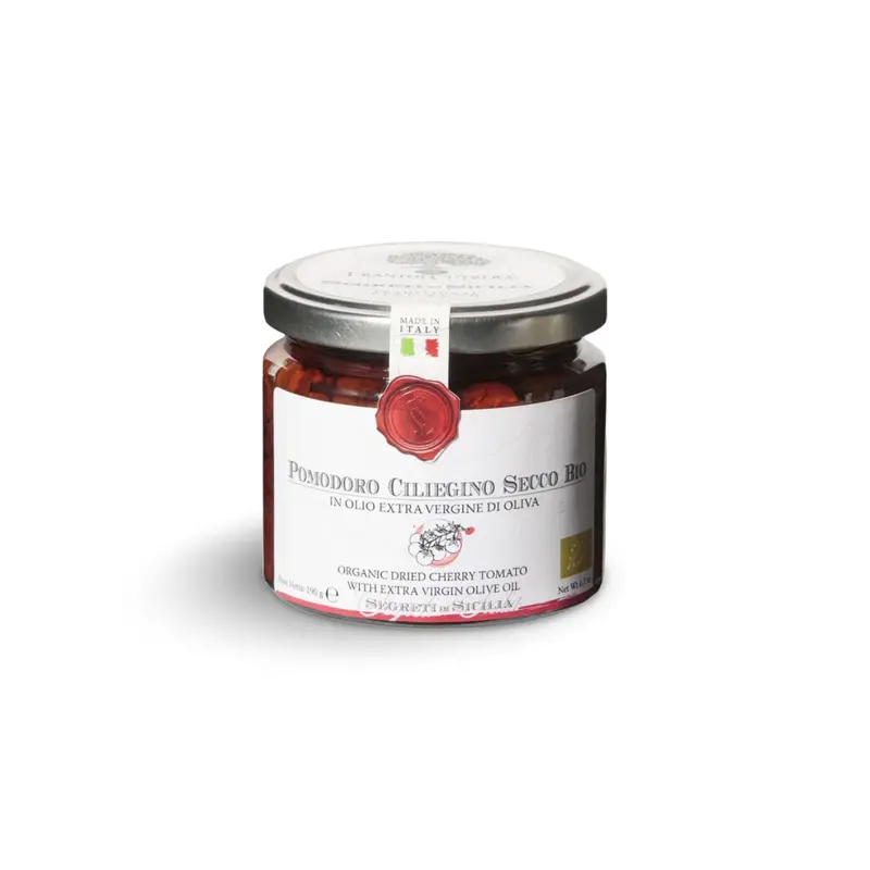 Getrocknete und eingelegte Bio-Kirschtomaten POMODORO CILIEGINO SECCO BIO, 190gr